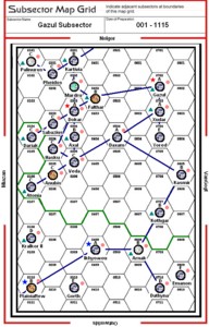 Gazul Subsector Map