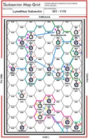 Lymethius Subsector Map