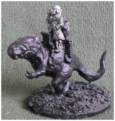 Rebel Miniatures Post Apoc Rider on Asgard Hunting Lizard