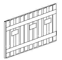 Gulay gorod section with planking attached