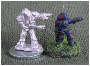 Octopod Officer from 15mm.co.uk and GZG USMC officer
