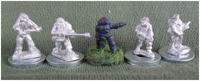 Octopod Infantry and Heavy Weapons and Rimraiders from 15mm.co.uk with painted GZG UNSC for scale