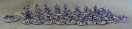 Sahadeen Warband in all its glory (and with two Warmaiden officers)